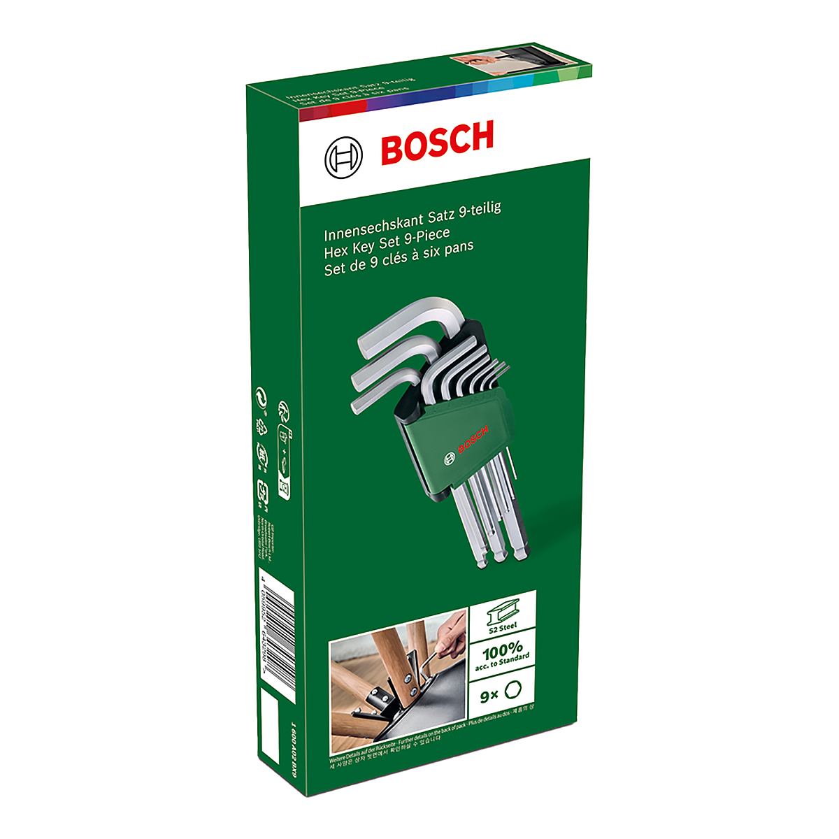Bosch sexkantar Set 9-stk (Hex Key)