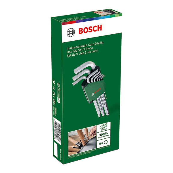 Bosch sexkantar Set 9-stk (Hex Key)