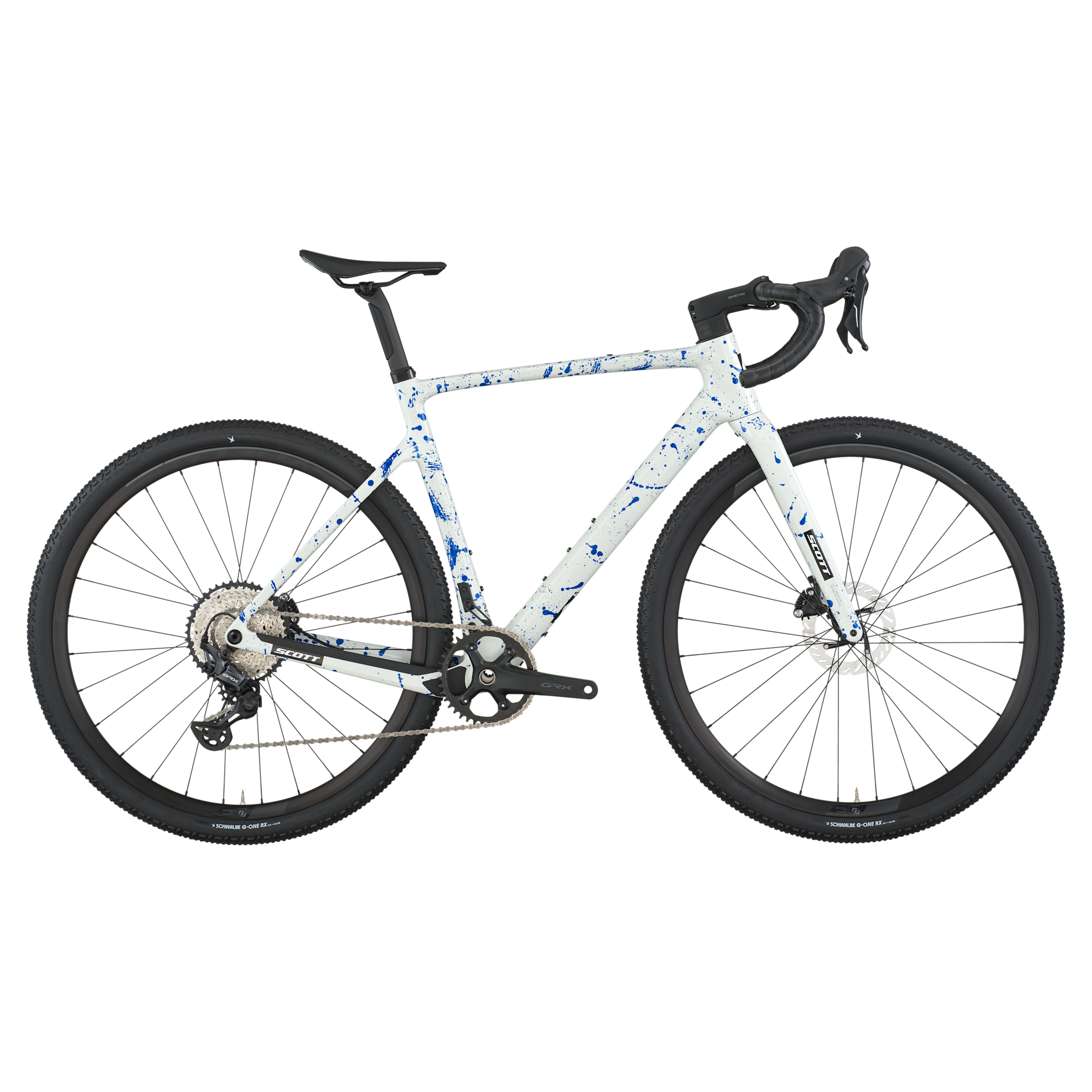Scott Addict Gravel 30 M white/splatter blue