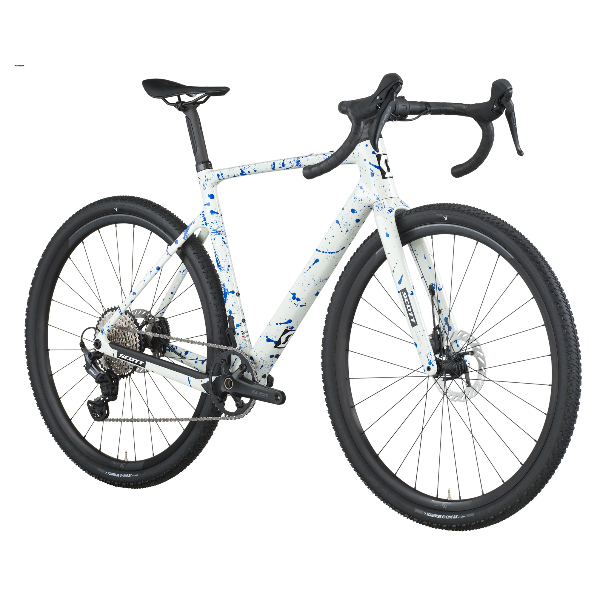 Scott Addict Gravel 30 M white/splatter blue