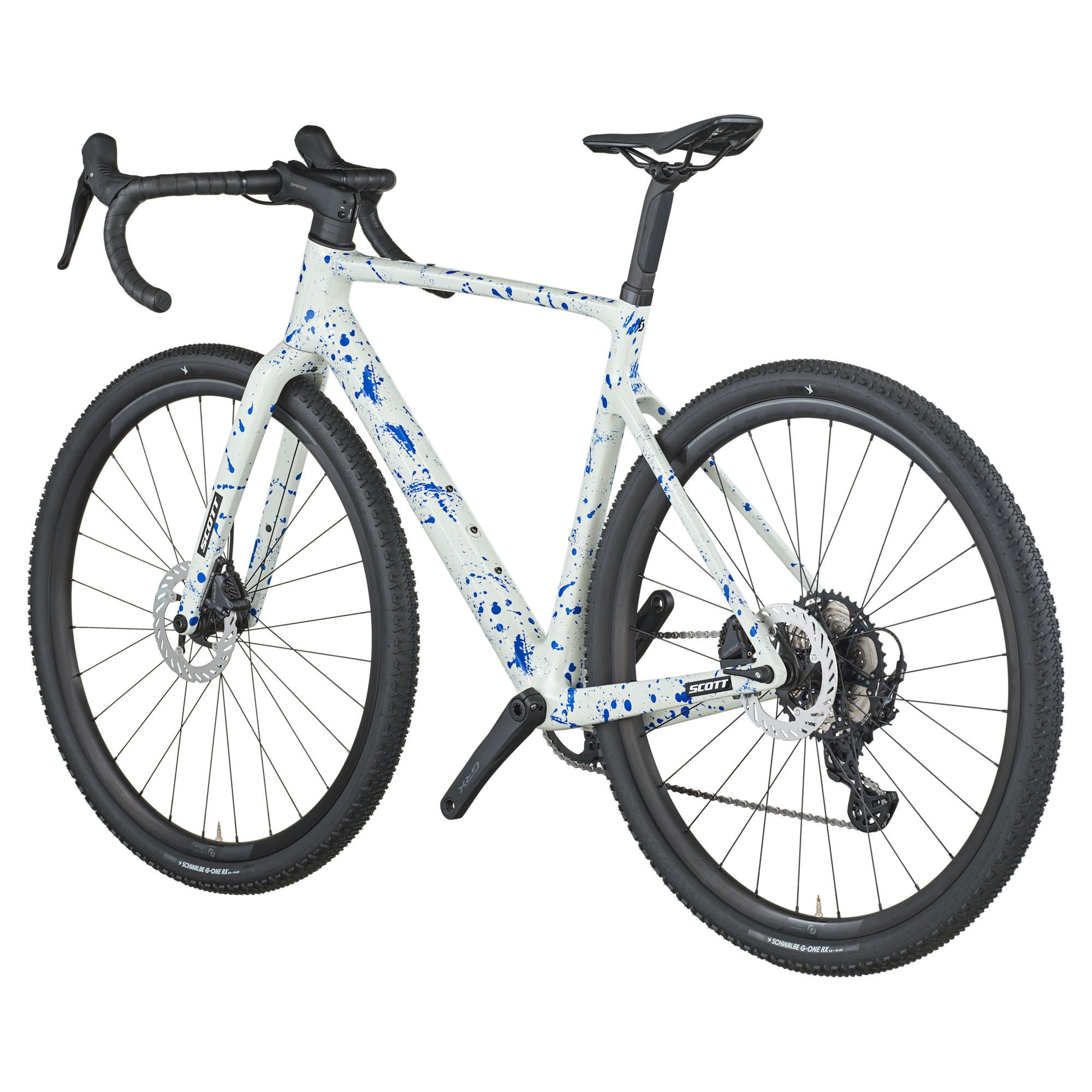 Scott Addict Gravel 30 M white/splatter blue