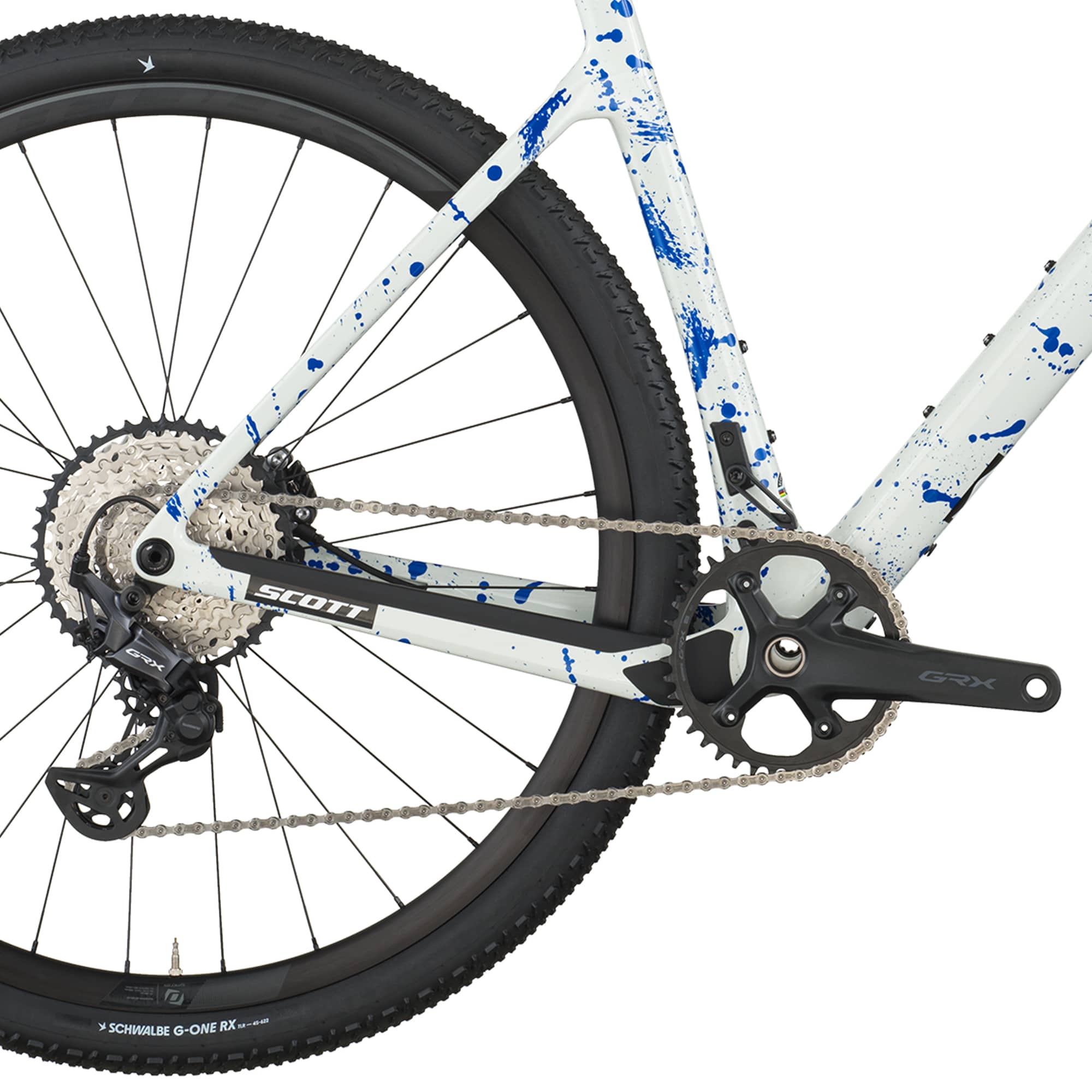 Scott Addict Gravel 30 M white/splatter blue