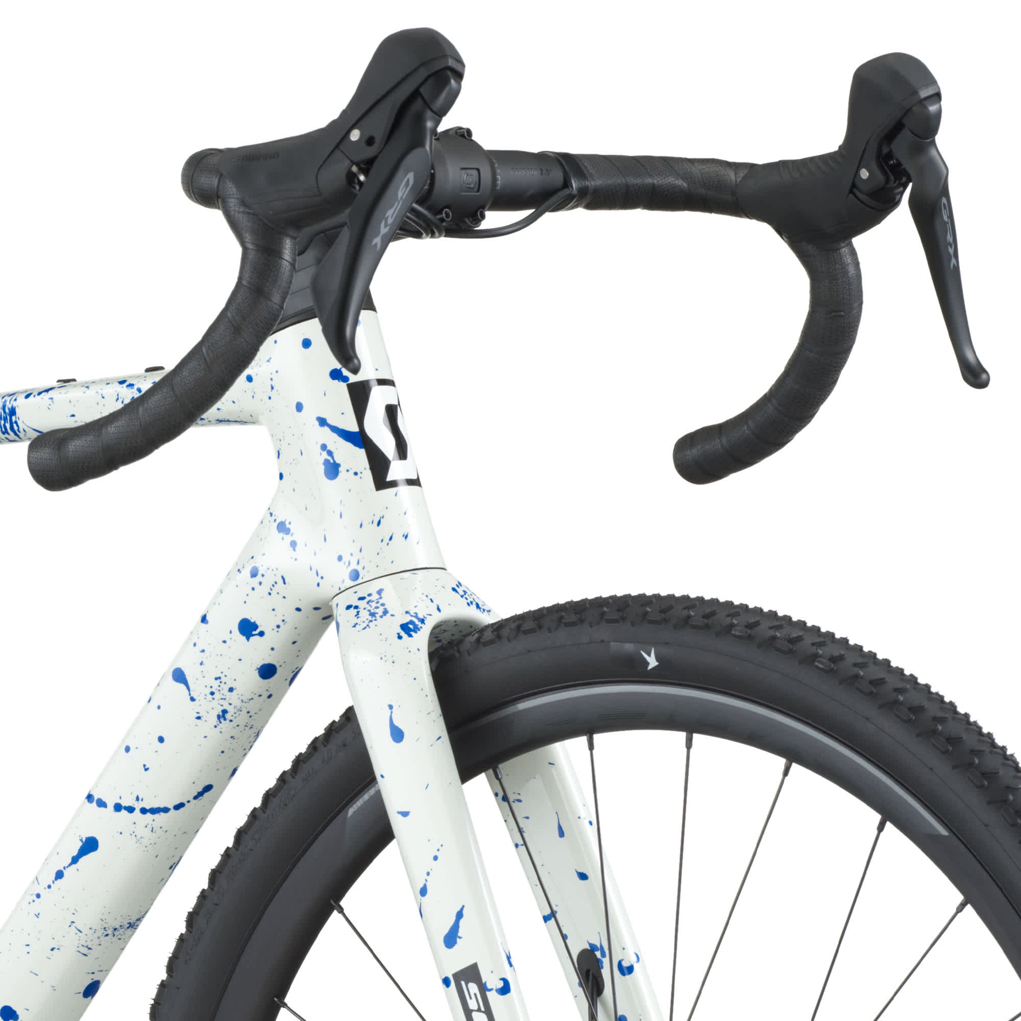 Scott Addict Gravel 30 M white/splatter blue