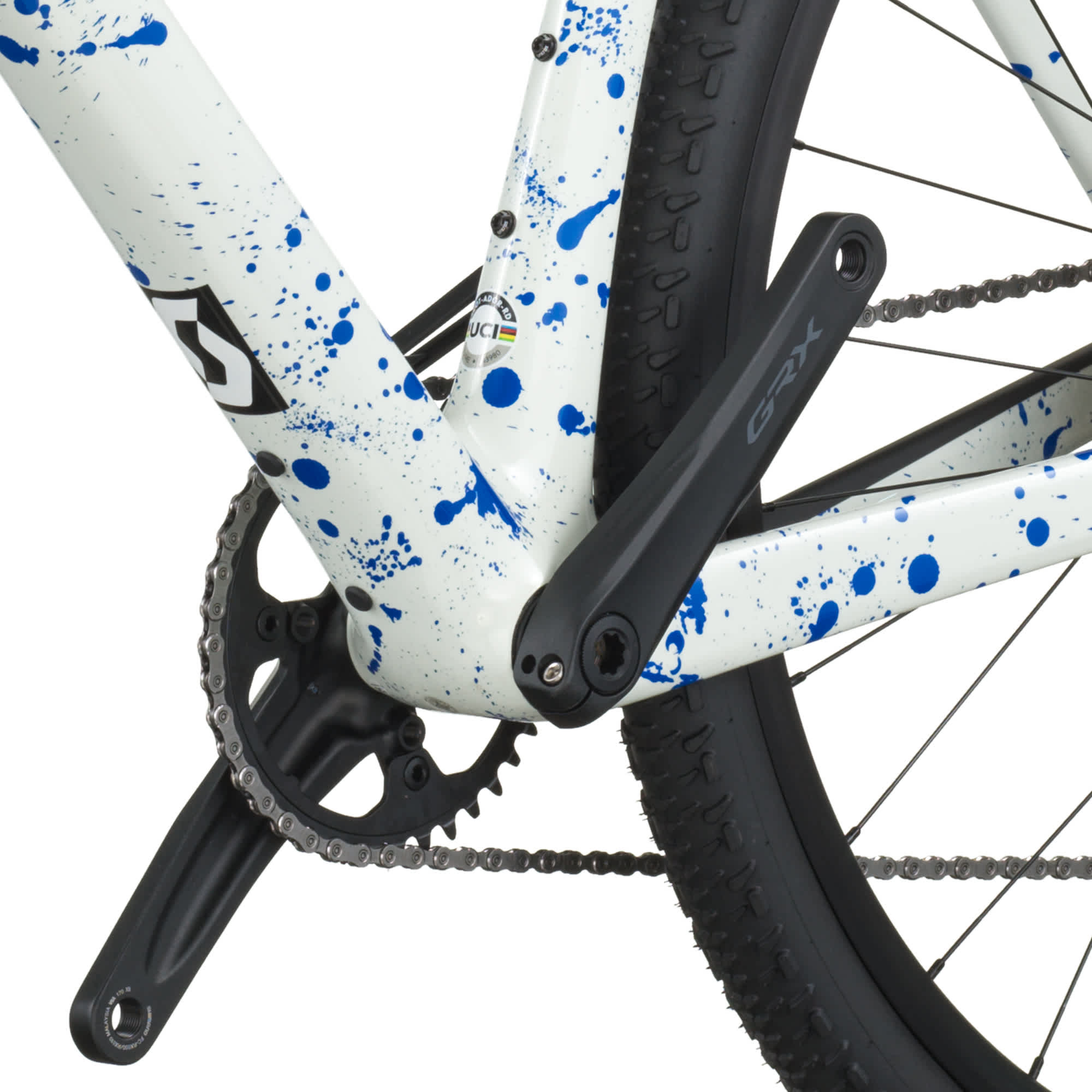Scott Addict Gravel 30 M white/splatter blue