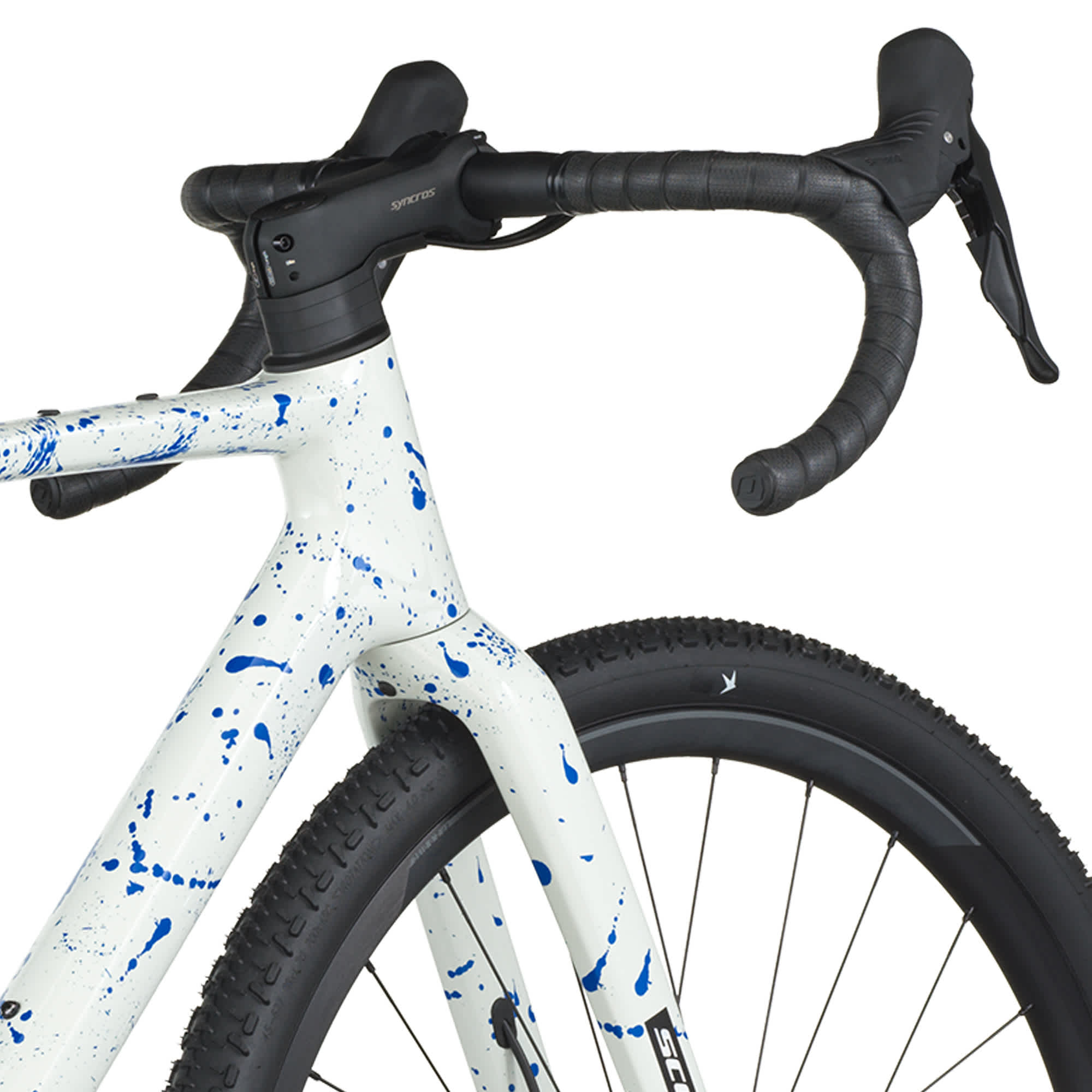 Scott Addict Gravel 30 M white/splatter blue
