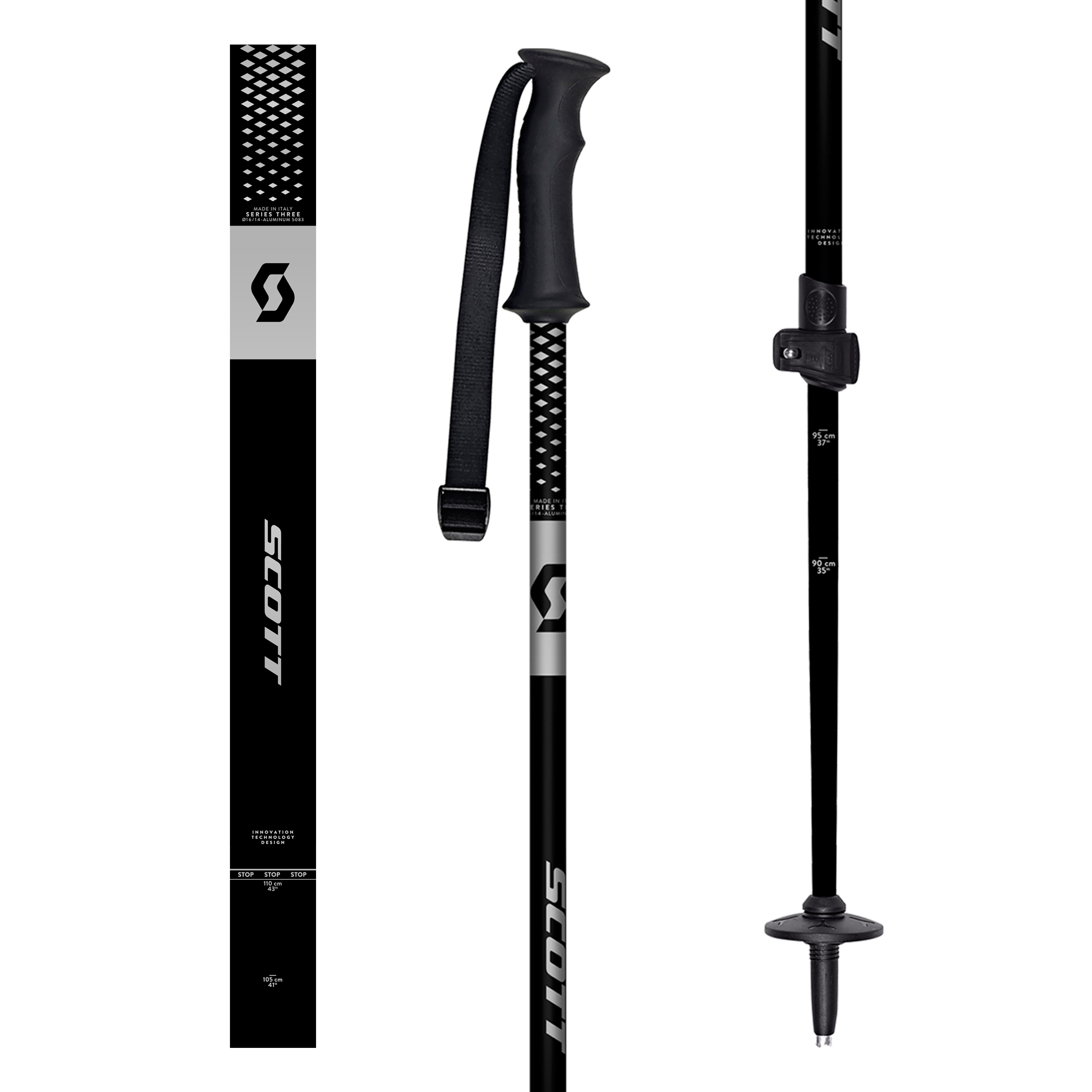 Eliment ADJ 85-110cm | Skíðastafir Barna