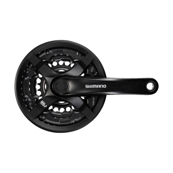 SHIMANO Sveifasett 6/7/8-Speed Black FC-TY501 42/34/24T 170mm w/ CG