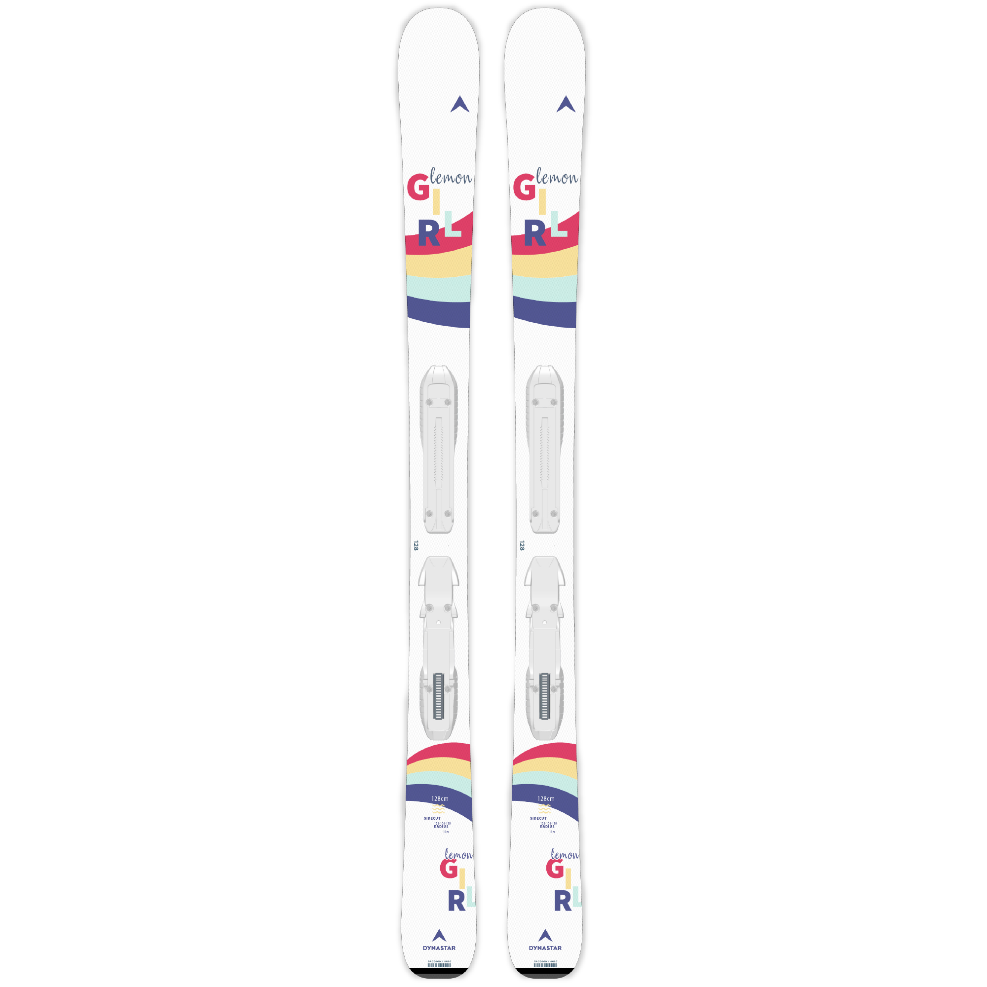 LEMON GIRL KID4 104-140cm | Barnaskíði með bindingum