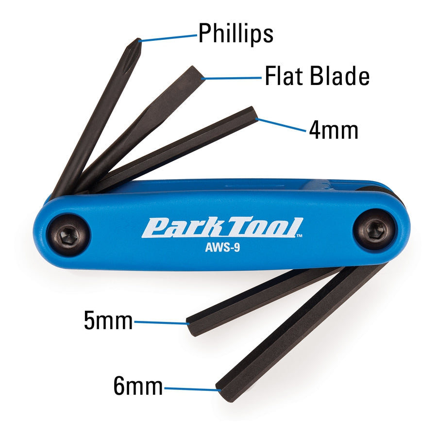 AWS 9 | Fold-Up Hex Wrench Set