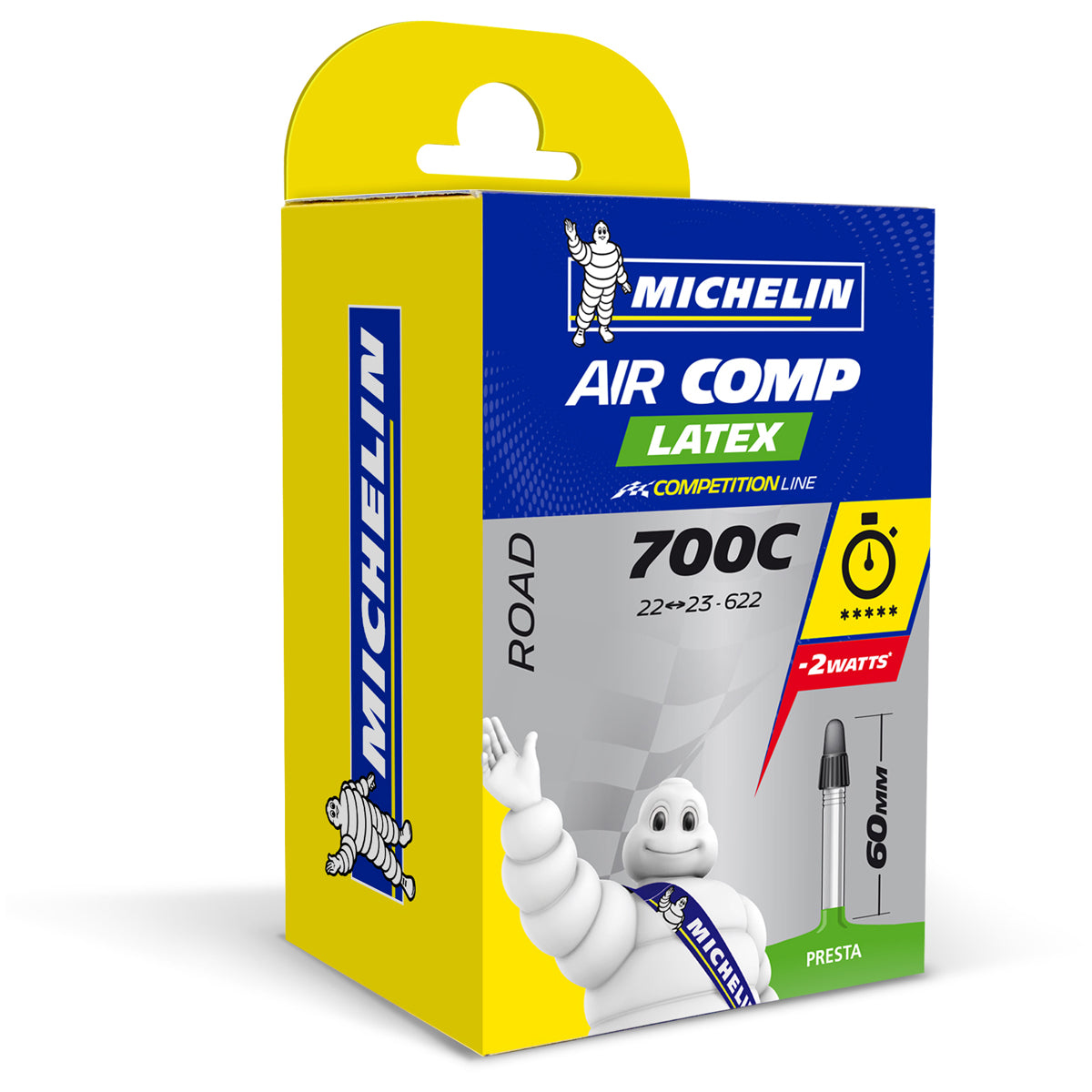 Slanga 28" MICHELIN Aircomp Latex 700 x 18-25C