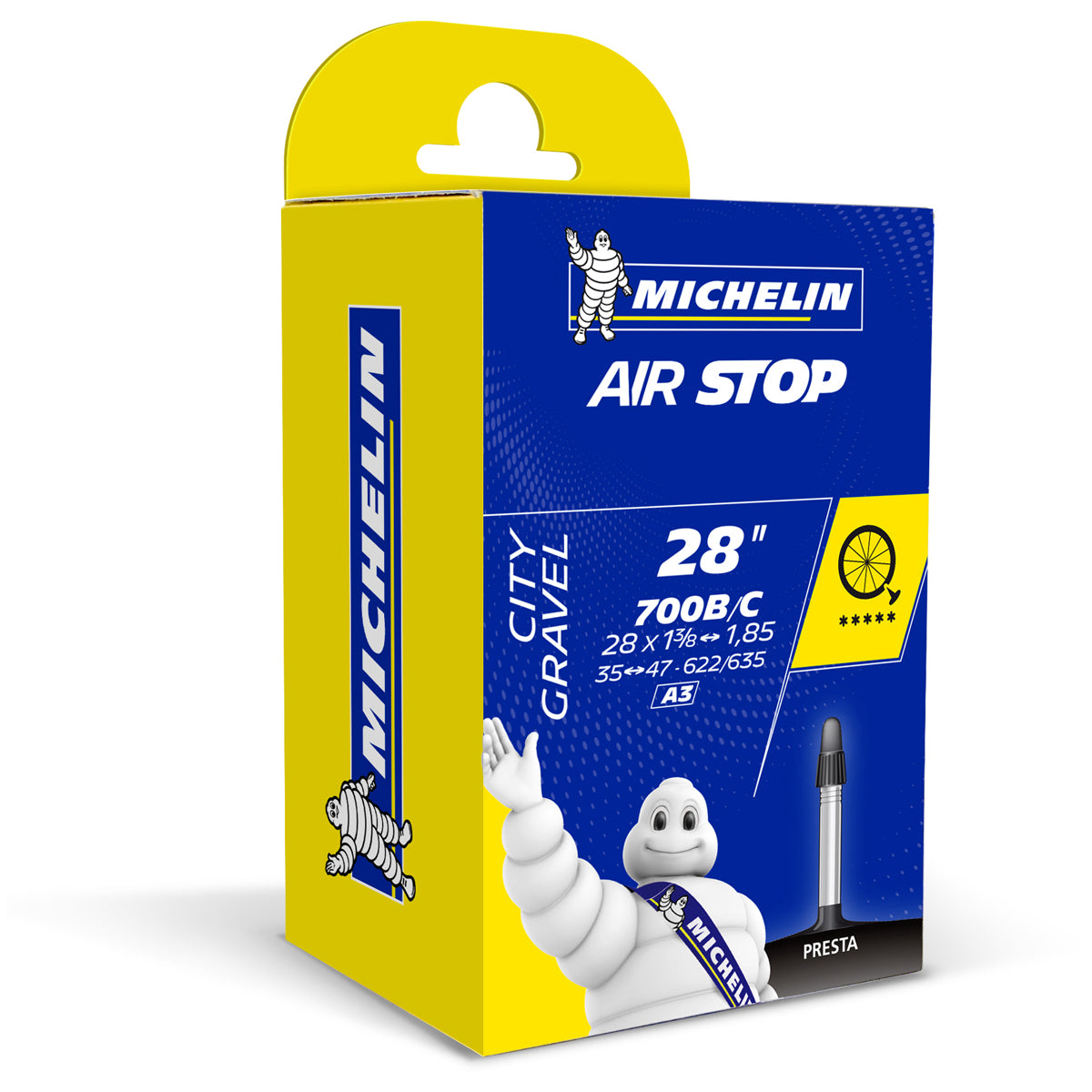Slanga 28" MICHELIN Airstop tube 700 x 35-47C Presta